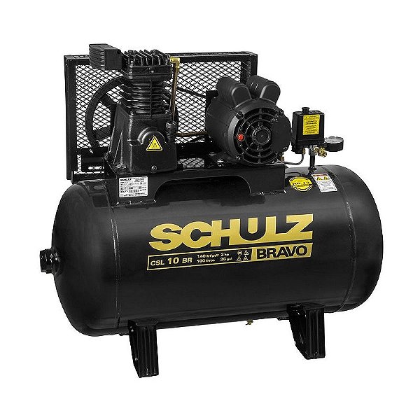 COMPRESSOR DE AR CSL 10 BR/100L 220/380V BRAVO 2CV 2P 60HZ