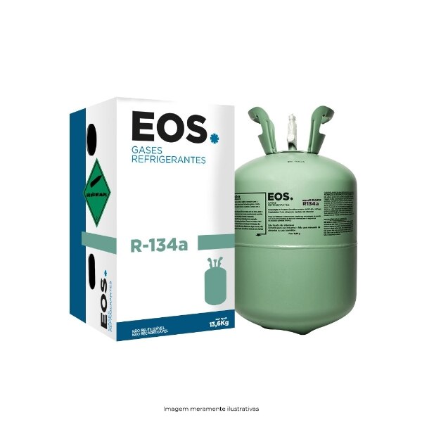 Gás Refrigerante R-134 13.6KG - ONU 3159 Tetrafluoretano 9764GR-134A EOS