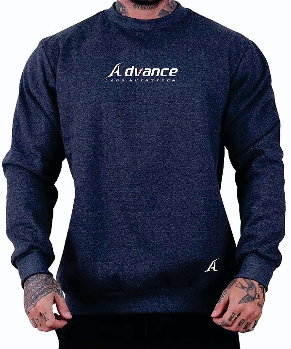 Blusa Moletom Masculina Premium cor Grafite Advance Labs