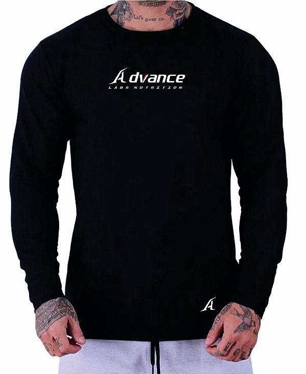 Blusa Moletinho Masculina Premium cor Preto Advance Labs