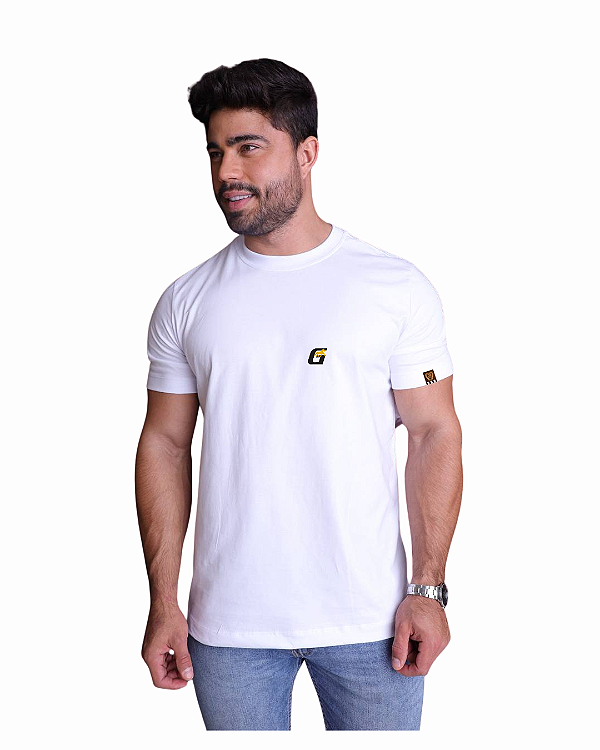 Camiseta Masculina Básica Menegotti Branca