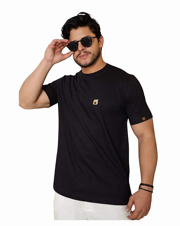 Camiseta Masculina Básica Menegotti Preta