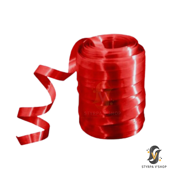 Rolo De Fitilho Vermelho - 5mm x 50m