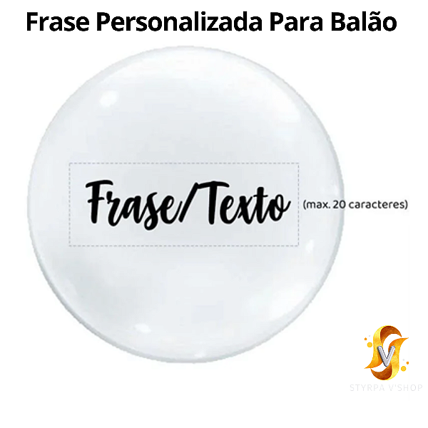 Frase Para Balões (Transfer)