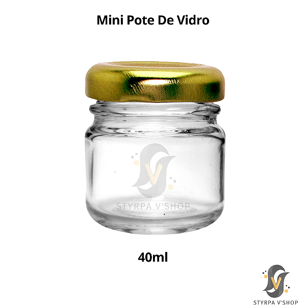 Mini Pote De Vidro 40ml