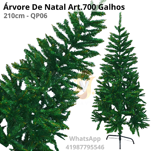 Árvore De Natal Art.700 Galhos (210cm)