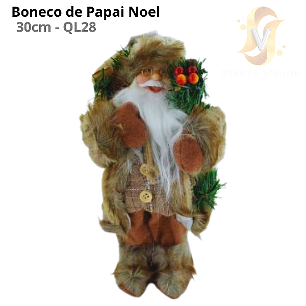 Boneco de Papai Noel 30CM QL28