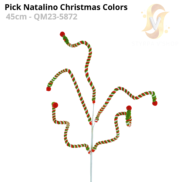 Pick Natalino Christmas Colors 45cm