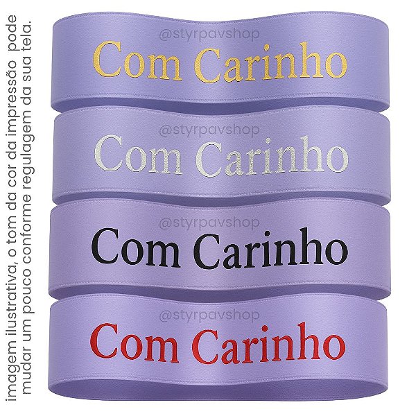 Fita LILÁS de Cetim Personalizada 22mm