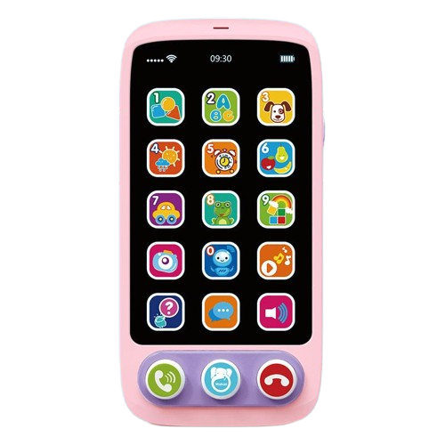 Brinquedo Celular Musical Infantil Rosa Educativo WAKAII