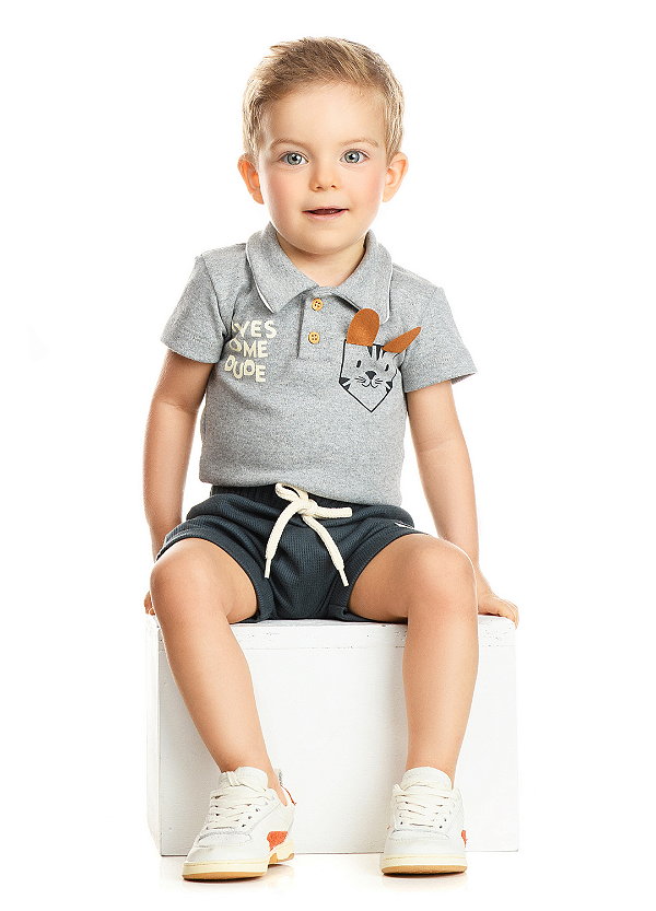 Conjunto Suedine/ Moletinho Favo