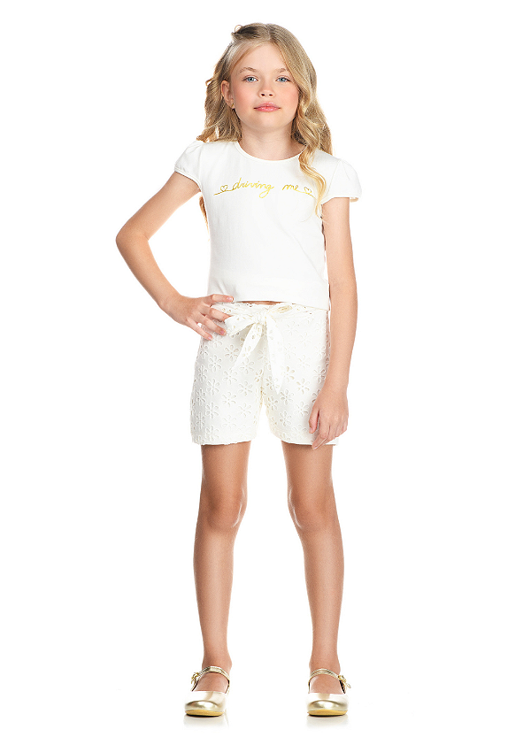 Conjunto Cotton / Meia Malha Devorê / Cotton