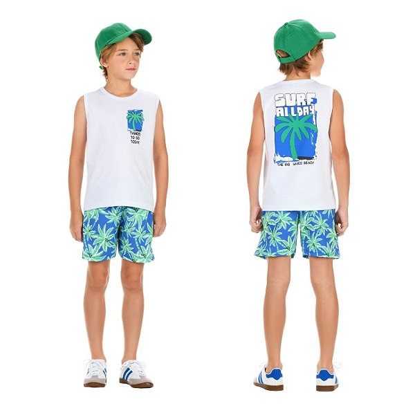 Conjunto Meia Malha/Tactel Sublimado