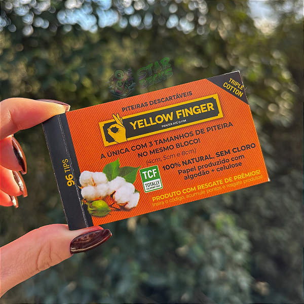 Piteira de Papel Yellow Finger - Laranja