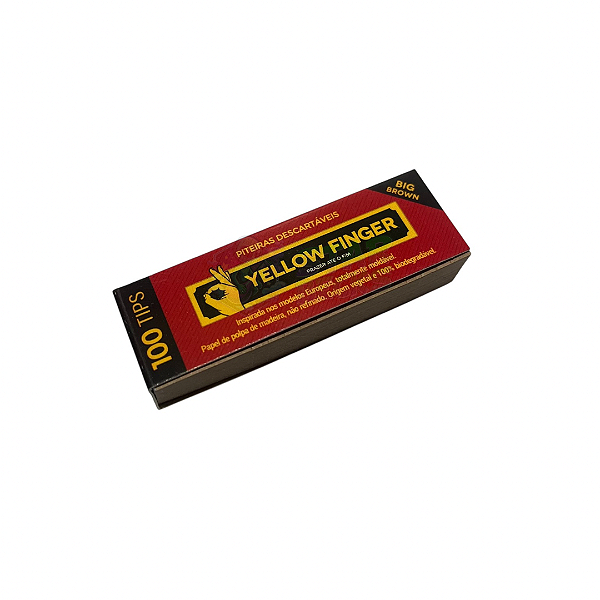 Piteira de Papel Yellow Finger Big Brown