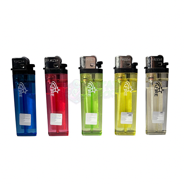 Isqueiro Simples Transparente - Fire