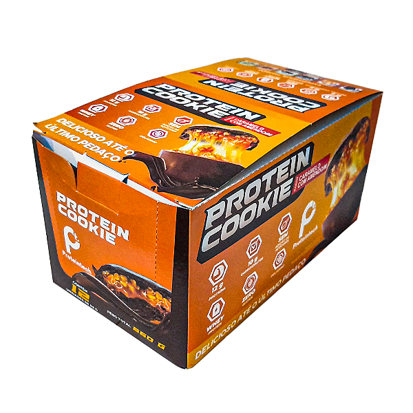 Display Protein cookie sabor caramelo com amendoim