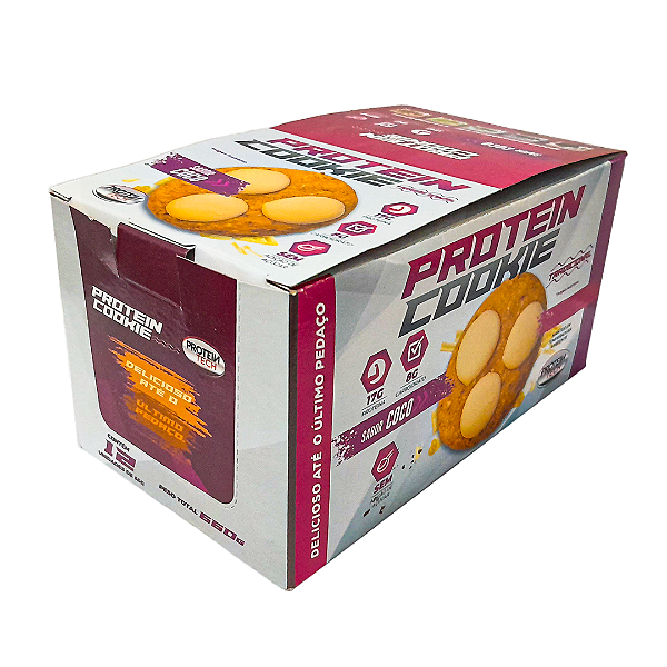 Display Protein cookie sabor coco tradicional