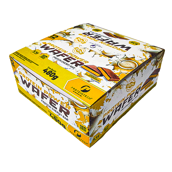 Display Protein power wafer sabor leitinho