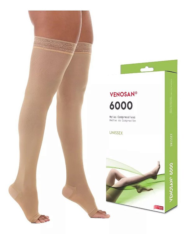 Meia 7/8 Média Compressão 20-30mmhg Venosan 6000 Unissex