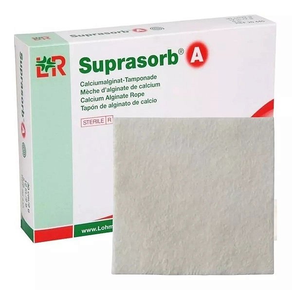 Curativo De Alginato De Cálcio Suprasorb 10x10Cm L&R 01 un