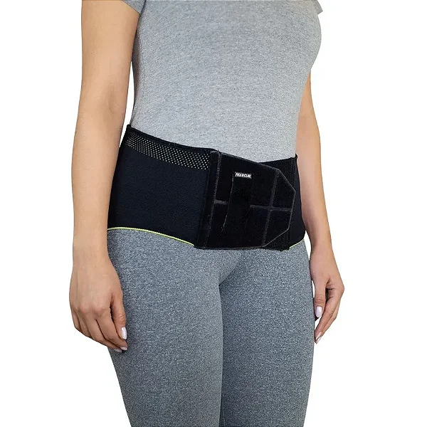 Cinta Lombar Compressão Elástica c/ Hastes Mercur BC0907-VD