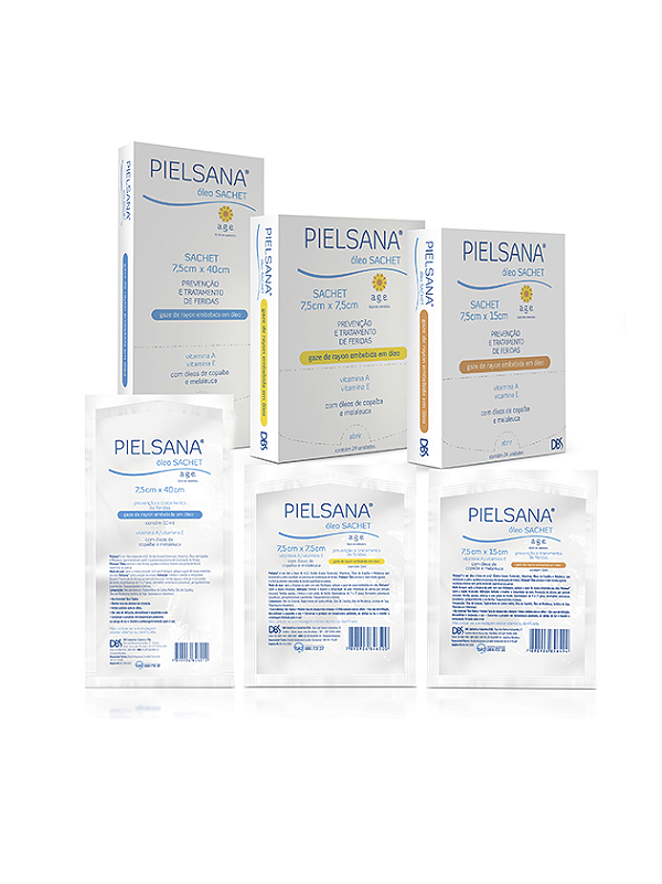 Pielsana Gaze de Rayon 7,5 x 7,5 cm Sache 3ml Unidade