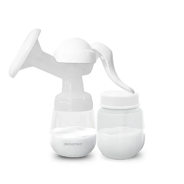 Bomba Tira-leite Manual Livre de BPA com 3 Níveis de Uso Dellamed