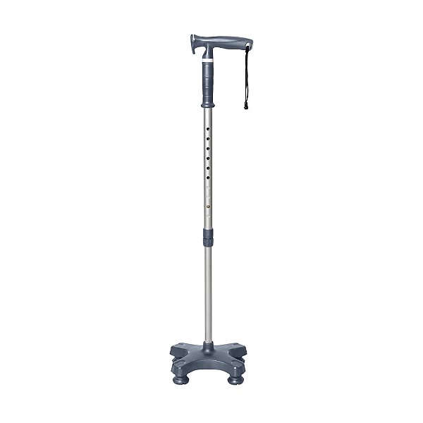 BC1703-GE BENGALA TIPO T 4 PONTAS COM APOIO MERCUR GRAFITE ESCURO
