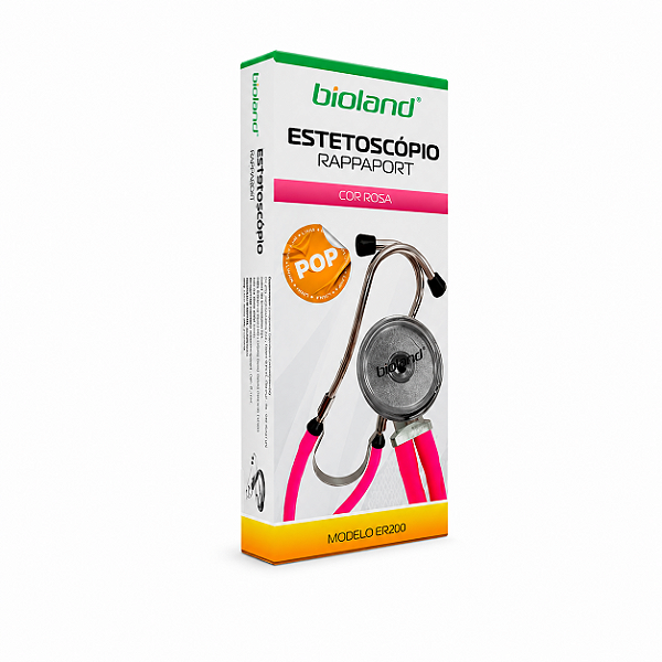 Estetoscópio Pop Rappaport Mod. ER200 - Bioland Cor Rosa