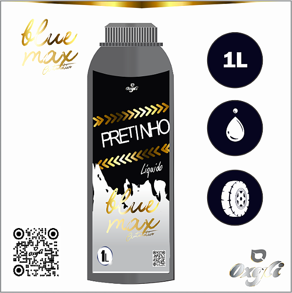 BLUE MAX LÍQUIDO OXGLI - PRETINHO PARA PENUS LÍQUIDO - 1L