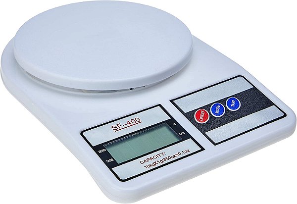 Balança de cozinha digital Tomate SF-400 pesa até 10kg branco