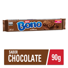 Biscoito Recheado Chocolate Bono Pacote 90g