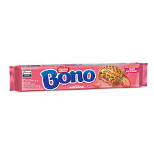 Biscoito Recheado Bono Nestlé Morango 90g