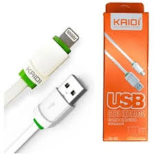 Cabo Usb Carregador Rapido Kaidi Original Para Iphone  - 1 METRO