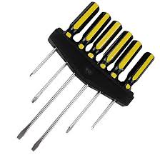 Chave Fenda/ Philips Kit 6 Peças + Suporte Aço Western 676