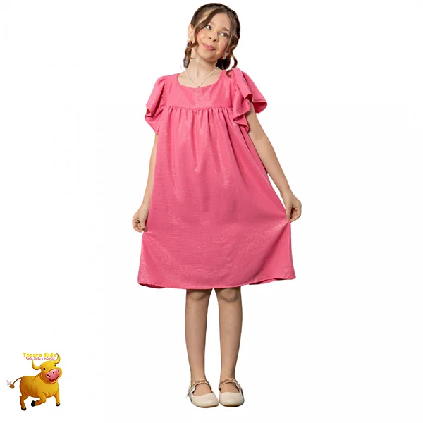 Vestido Brilhoso Rosa