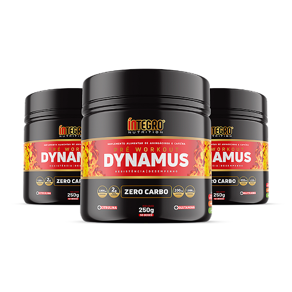 Kit Atacado: 3x Dynamus Pré-Treino 250g