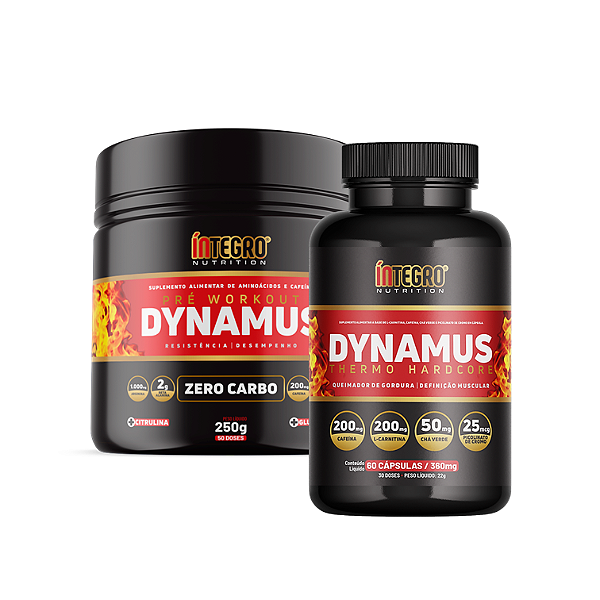 Pré Treino Dynamus 250g + Dynamus Thermo 60 caps