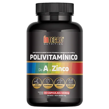Polivitaminico de A a Zinco 60 caps - Íntegro Nutrition