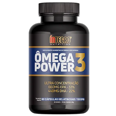 Ômega 3 Power 60 caps - Íntegro Nutrition