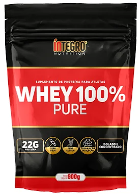Whey 100% Pure Refil Cookies 900g - Íntegro Nutrition
