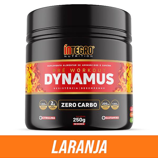 Pré Treino Dynamus Laranja 250g - Íntegro Nutrition