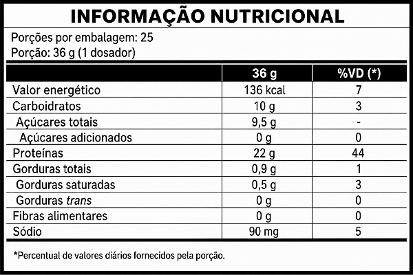 Whey 100% Pure Refil Baunilha 900g - Íntegro Nutrition