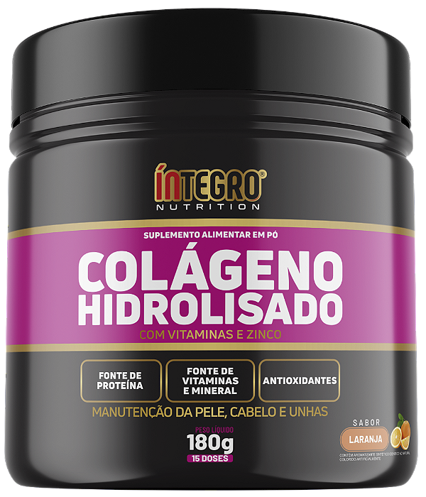 Colágeno Hidrolisado 180g - Sabor Laranja