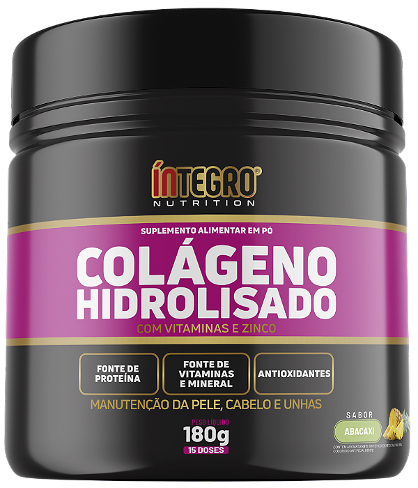 Colágeno Hidrolisado 180g - Sabor Abacaxi
