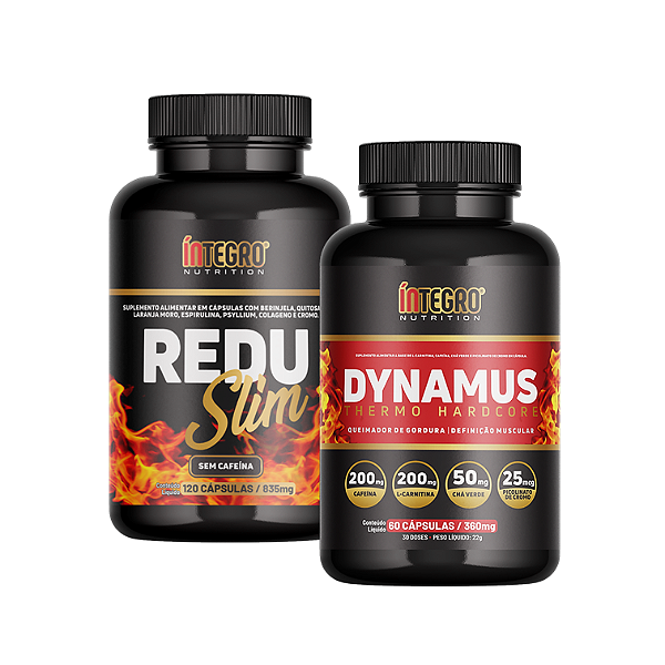 Combo emagrecedor: Dynamus thermo 60 caps + Redu Slim 120 caps