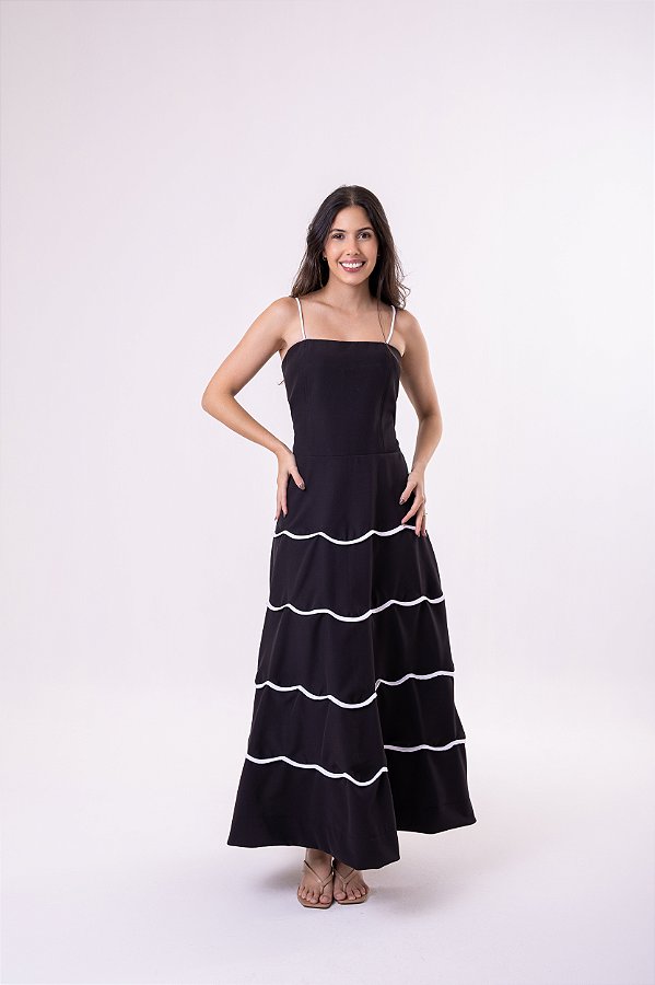 Vestido alfaiataria preto