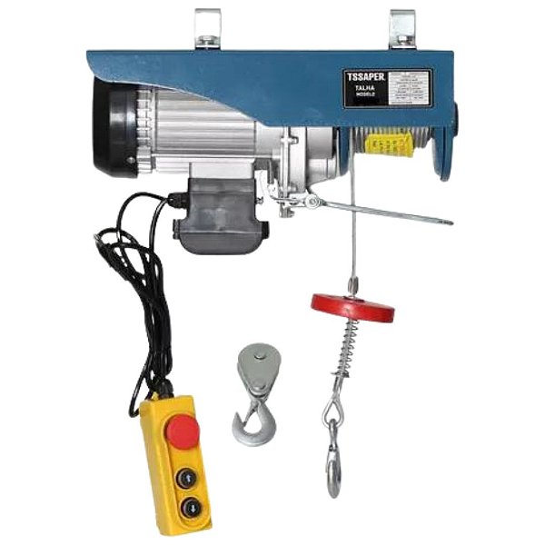 Talha elétrica 300kg 12 metros voltagem 220v Tssaper Modelo: TE153220
