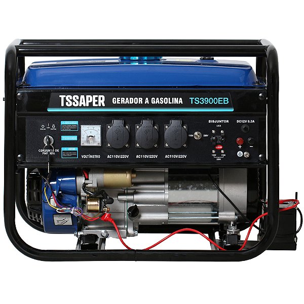 Gerador de energia a gasolina 110v/220v partida eletrica Tssaper modelo TS3900EB